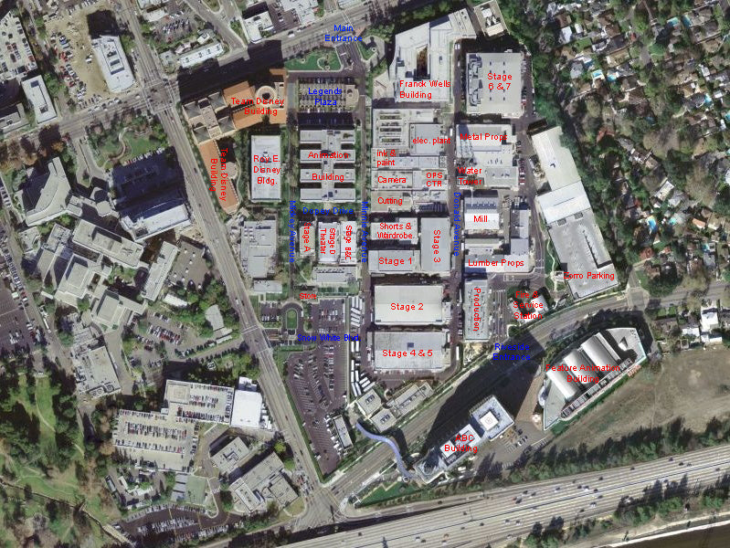 The Walt Disney Studios, Burbank, CA  24" x 20"